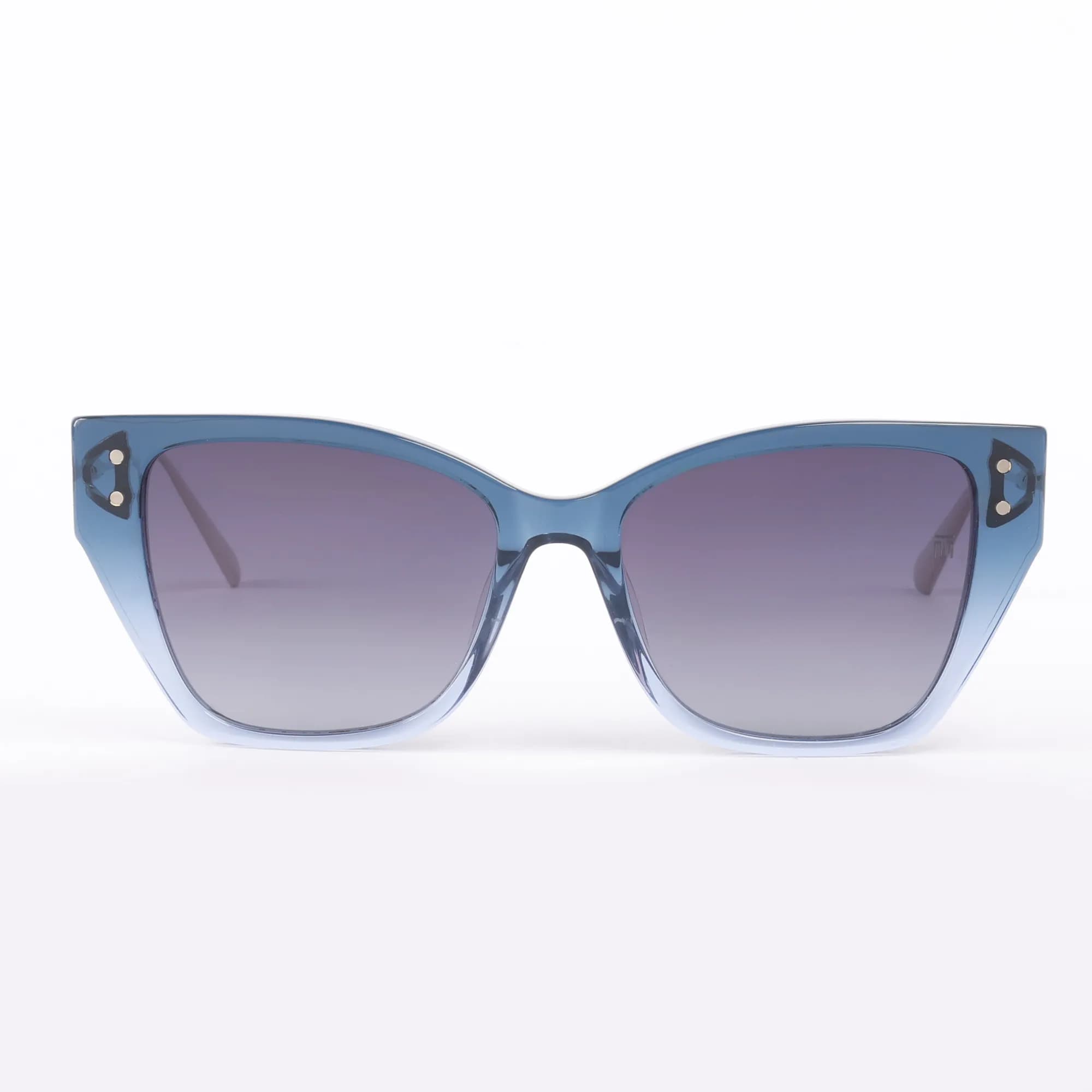 Silver & Blue / Grey Lens
